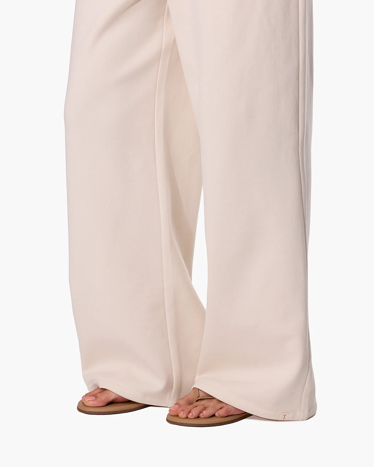 CloudSoft Wide Leg Jogger - Bone - Image 4