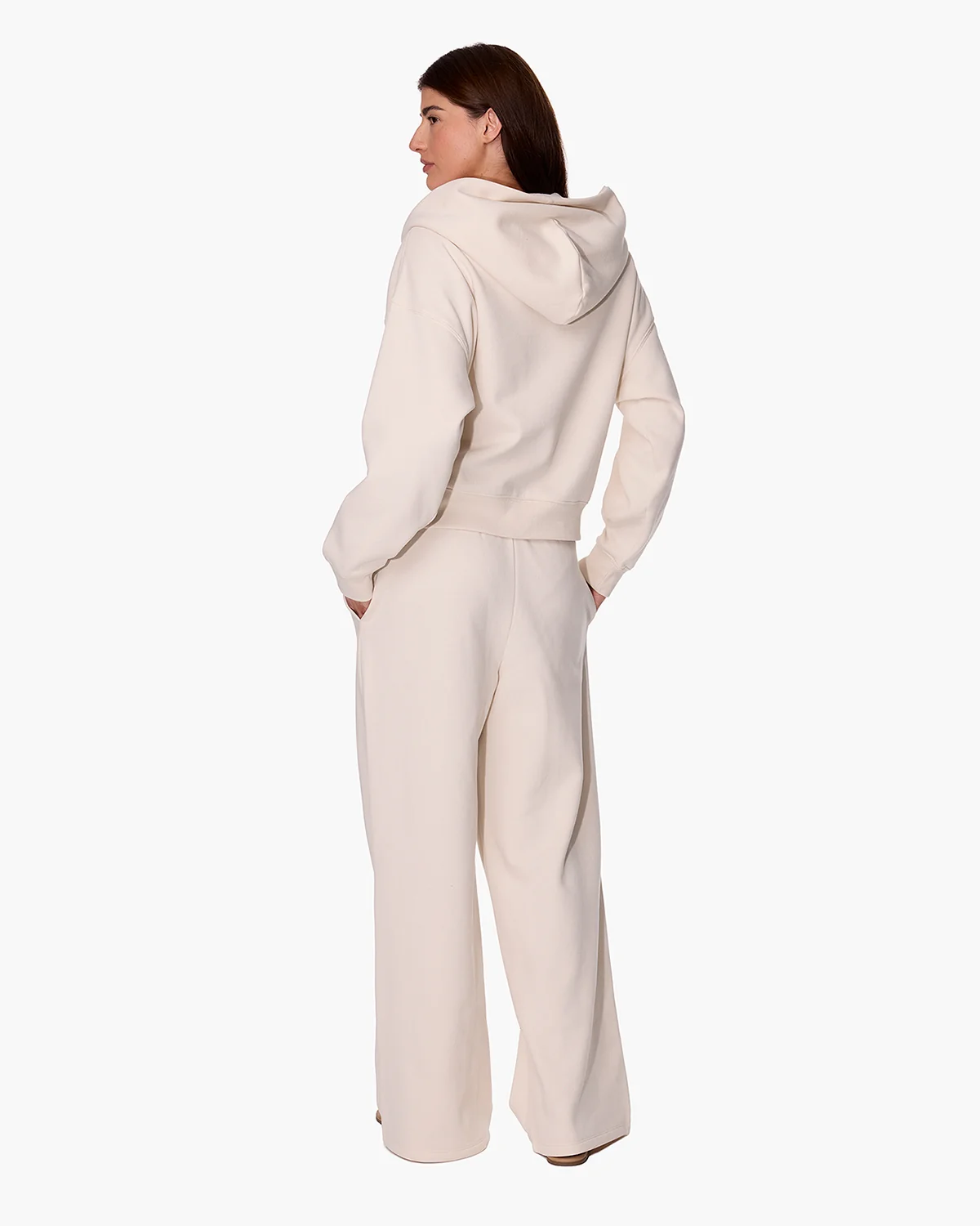 CloudSoft Zip Up Hoodie - Bone - Image 4