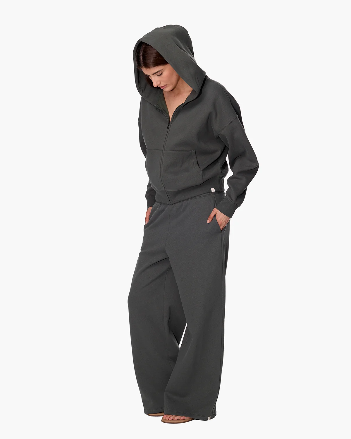 CloudSoft Zip Up Hoodie - Green - Image 3