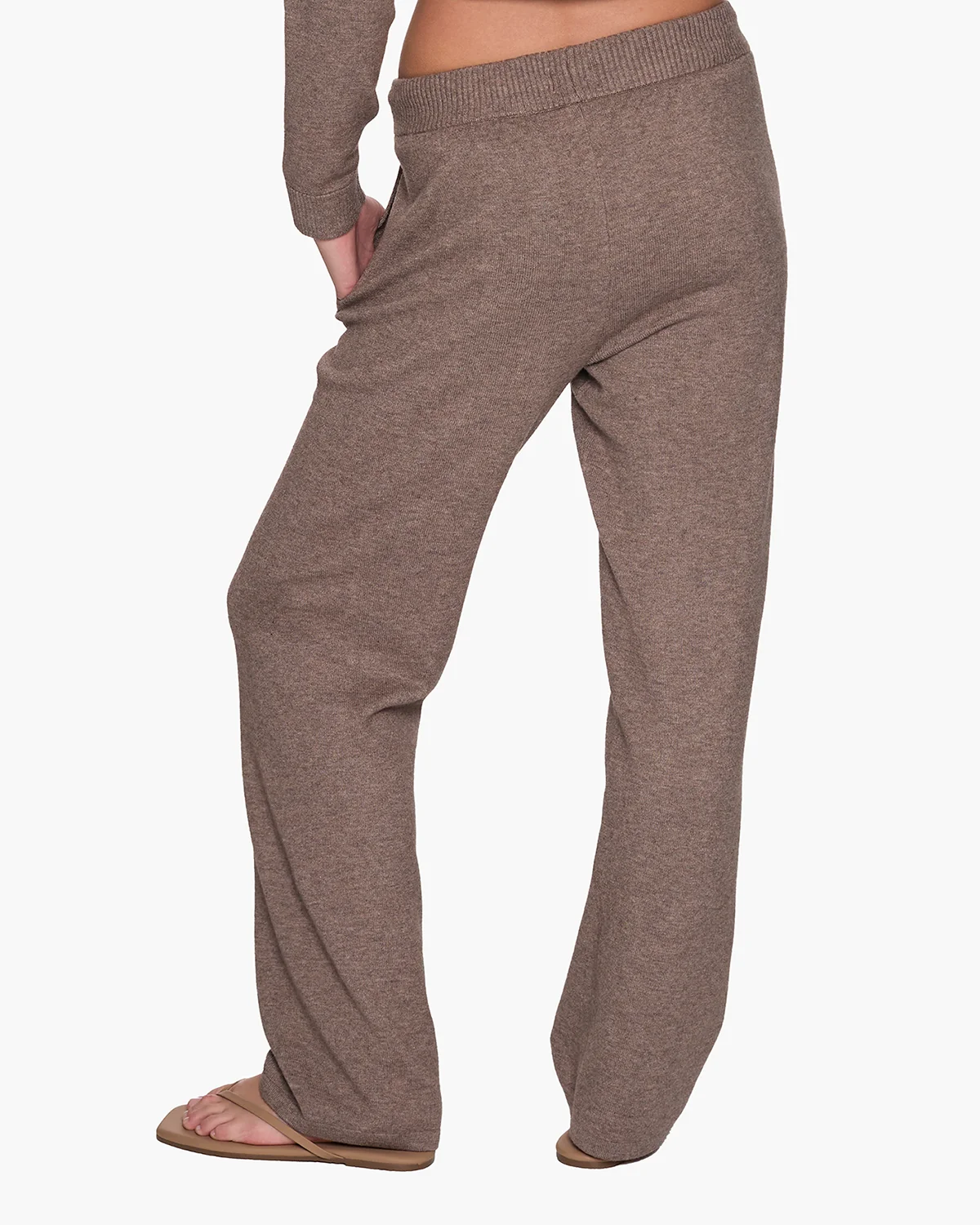 Sunday Sweater Pants - Heather Brown - Image 3